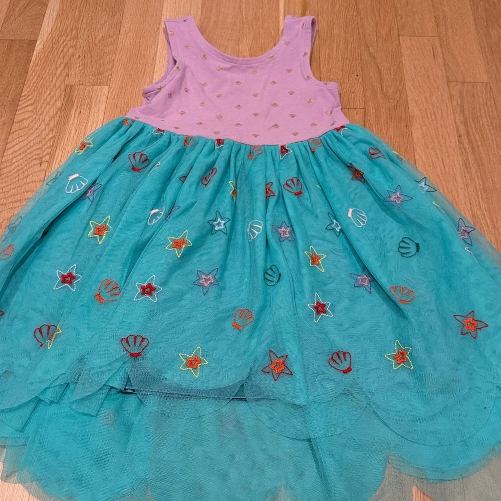 Disney Collection By Hanna Anderson Ariel Princess Dress size 5 - Picture 4 of 7